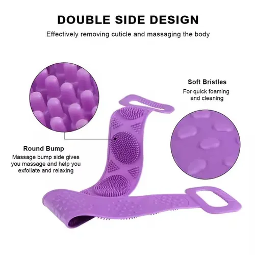 Premium Back Scrubber for Shower – Long Handle Belt for Full-Body Cleanse
